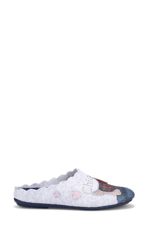 Ron White Lupin Wool Felt Slipper In Blue