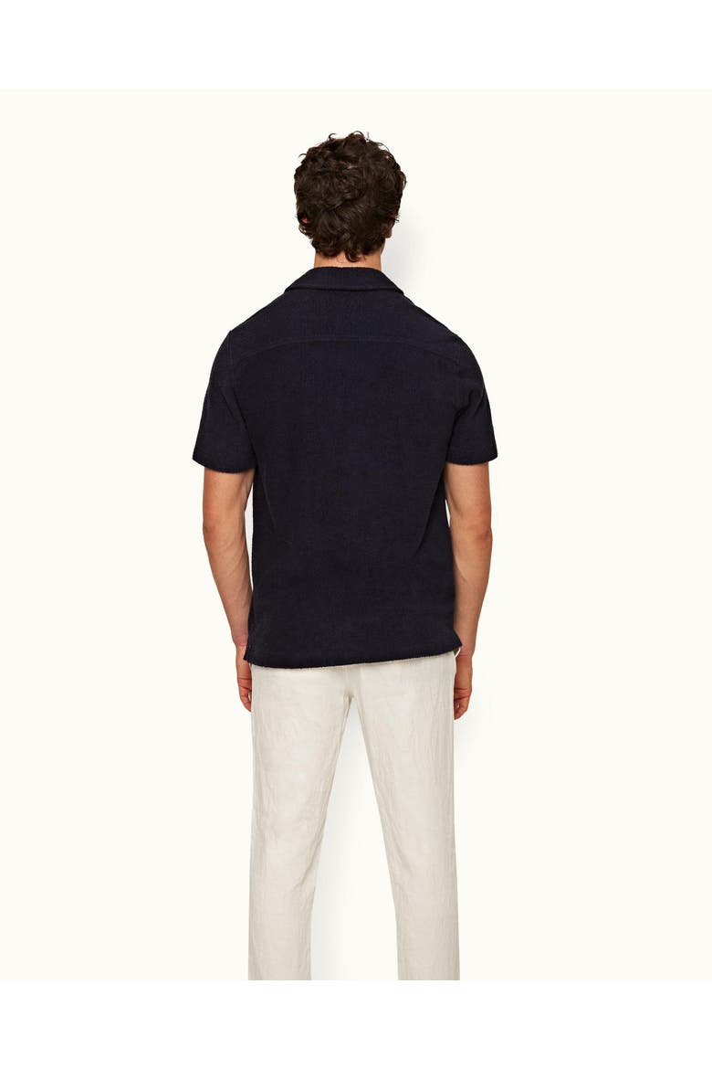 Howell Towelling Relaxed-Fit Shirt, Alternate, color, NIGHT IRIS