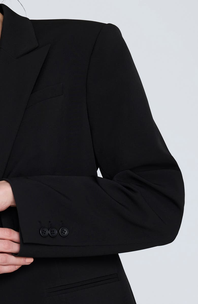 Kenneth Cole Luxe Twill Slim Fit Blazer, Alternate, color, Black