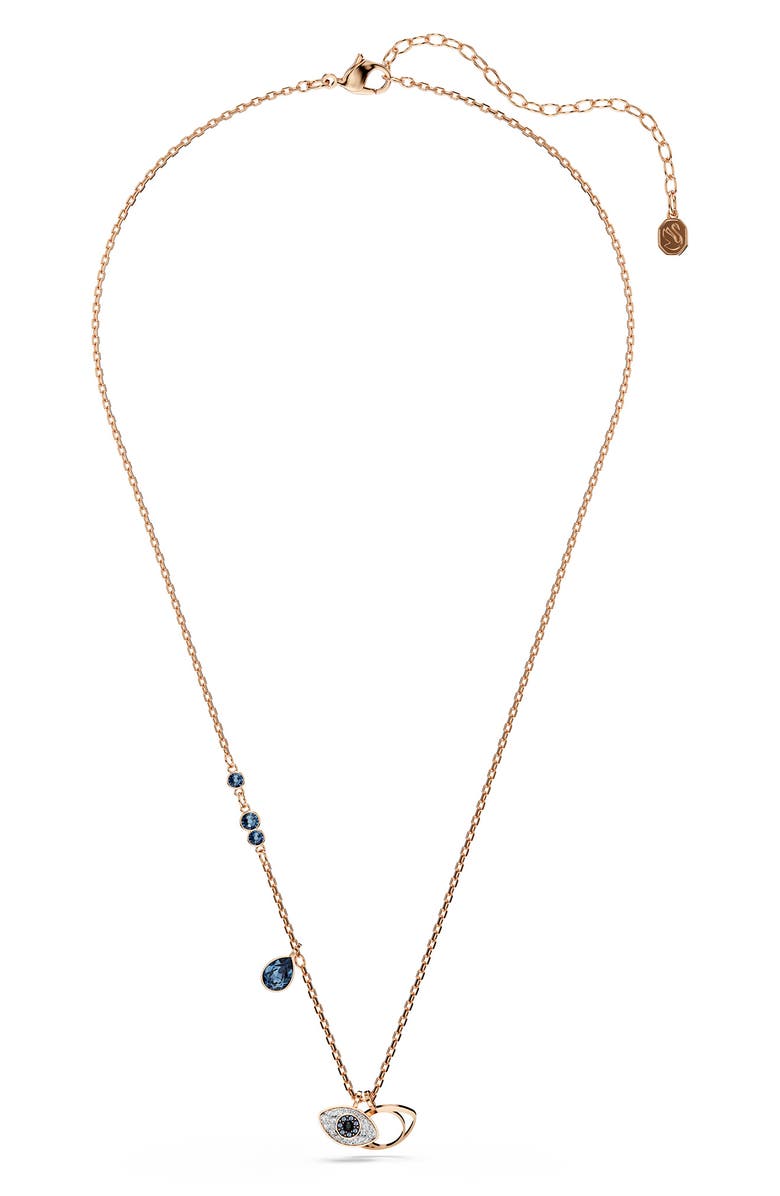 Swarovski Symbolica Pendant Necklace, Main, color, Rose Gold/ Multi