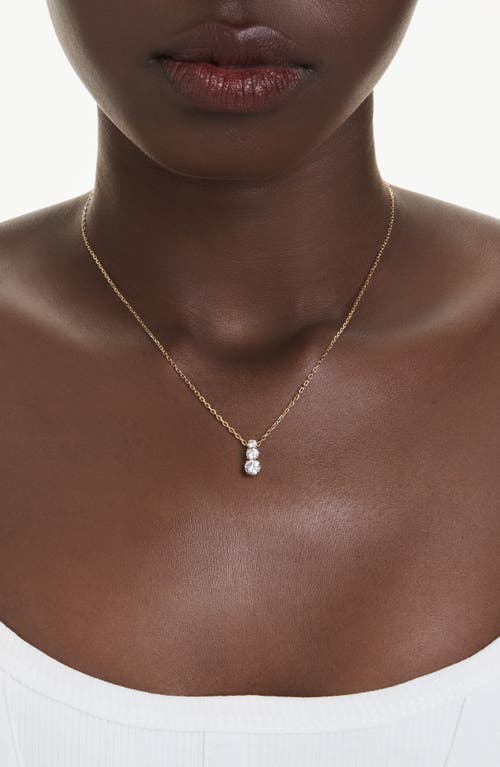 Swarovski Stilla Attract Gold-tone Plated Pendant Necklace In Gold