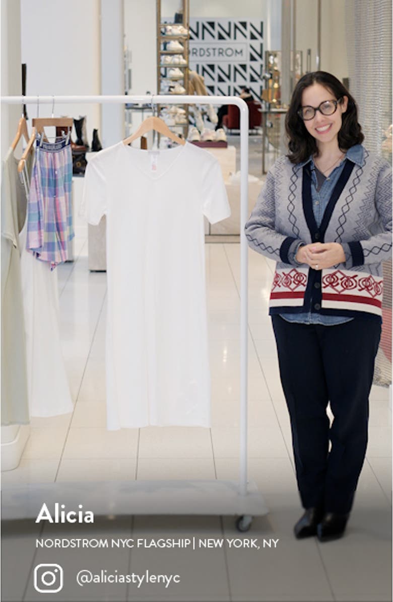 Michelle Short Sleeve Cotton Nightgown, sales video thumbnail