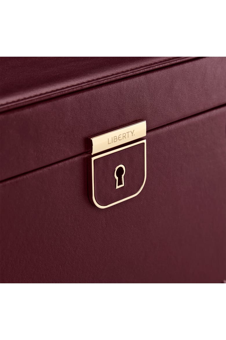 X LIBERTY Large Jewelry Box, Alternate, color, Burgundy