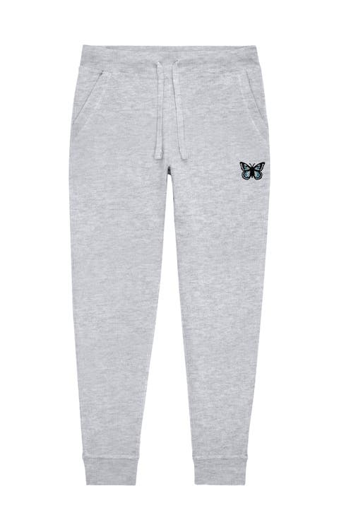 Womens Butterfly Midweight Fleece Jogger Pant