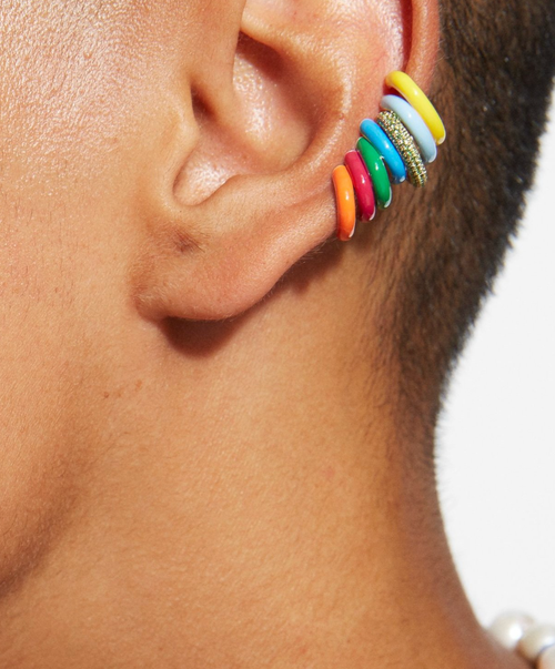 Fry Powers Sparkle Ear Cuffs In Gold