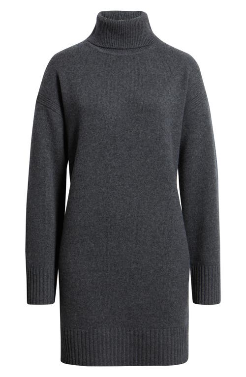 Nordstrom Long Sleeve Wool & Cashmere Sweater Dress In Black