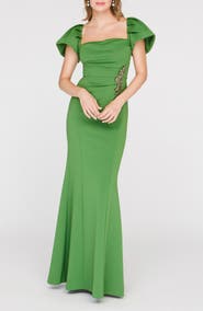 JS Collections Scotlyn Puff Sleeve Gown