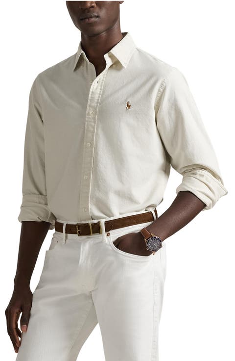 The Iconic Solid Cotton Button-Down Oxford Shirt
