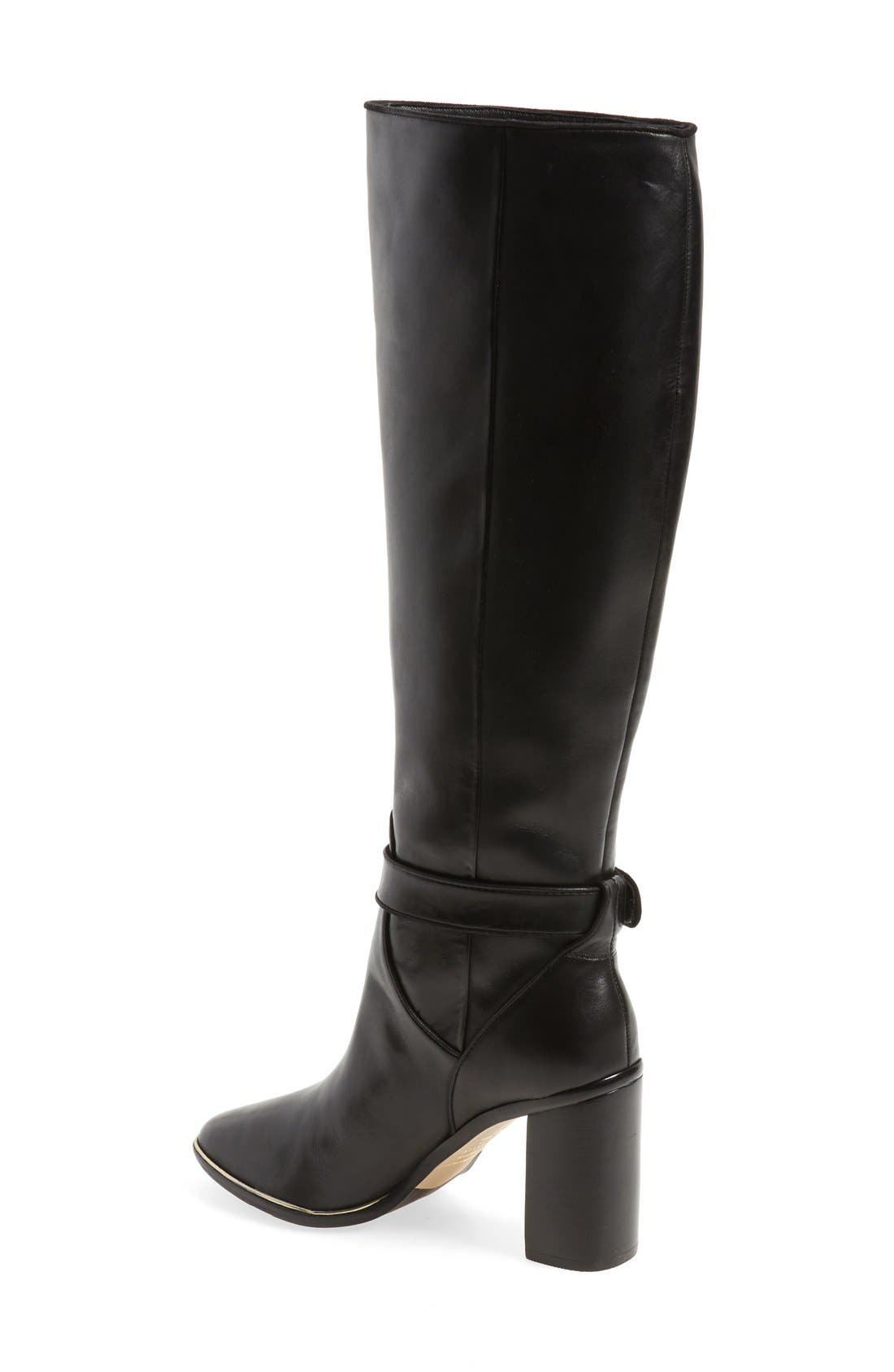 Ted Baker London 'Niida' Knee High Ankle Strap Boot, Alternate, color, 