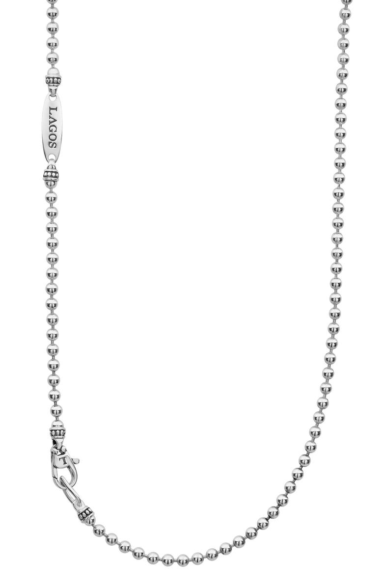 LAGOS Signature Caviar Long Pendant Necklace, Alternate, color, 