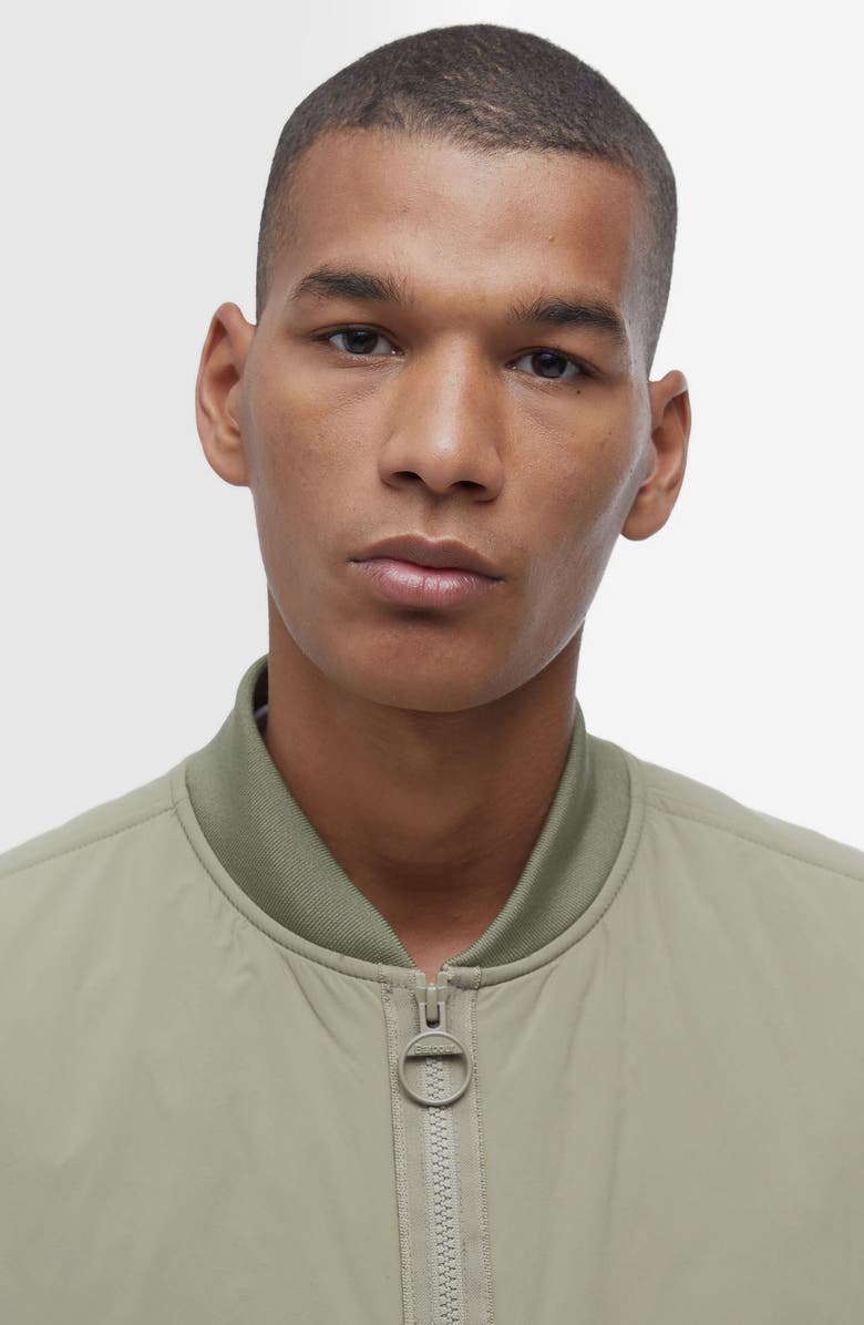 Barbour Bomber Zip Vest, Alternate, color, Bleached Olive