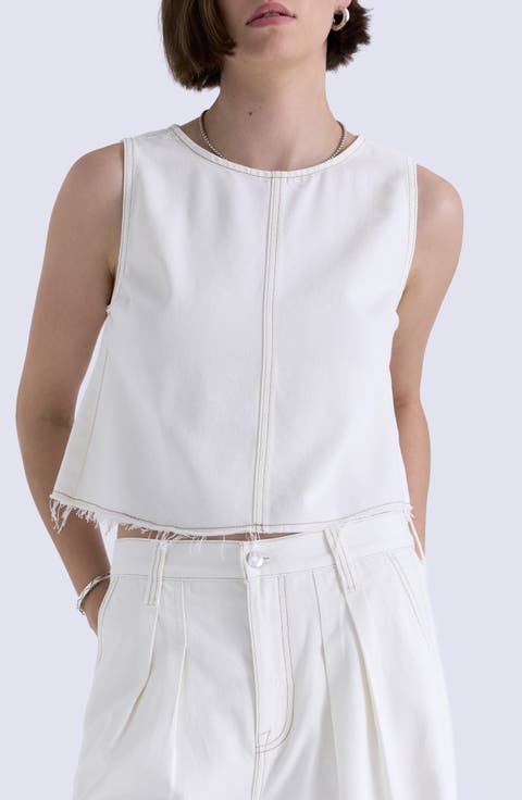 Rue Sleeveless Denim Top
