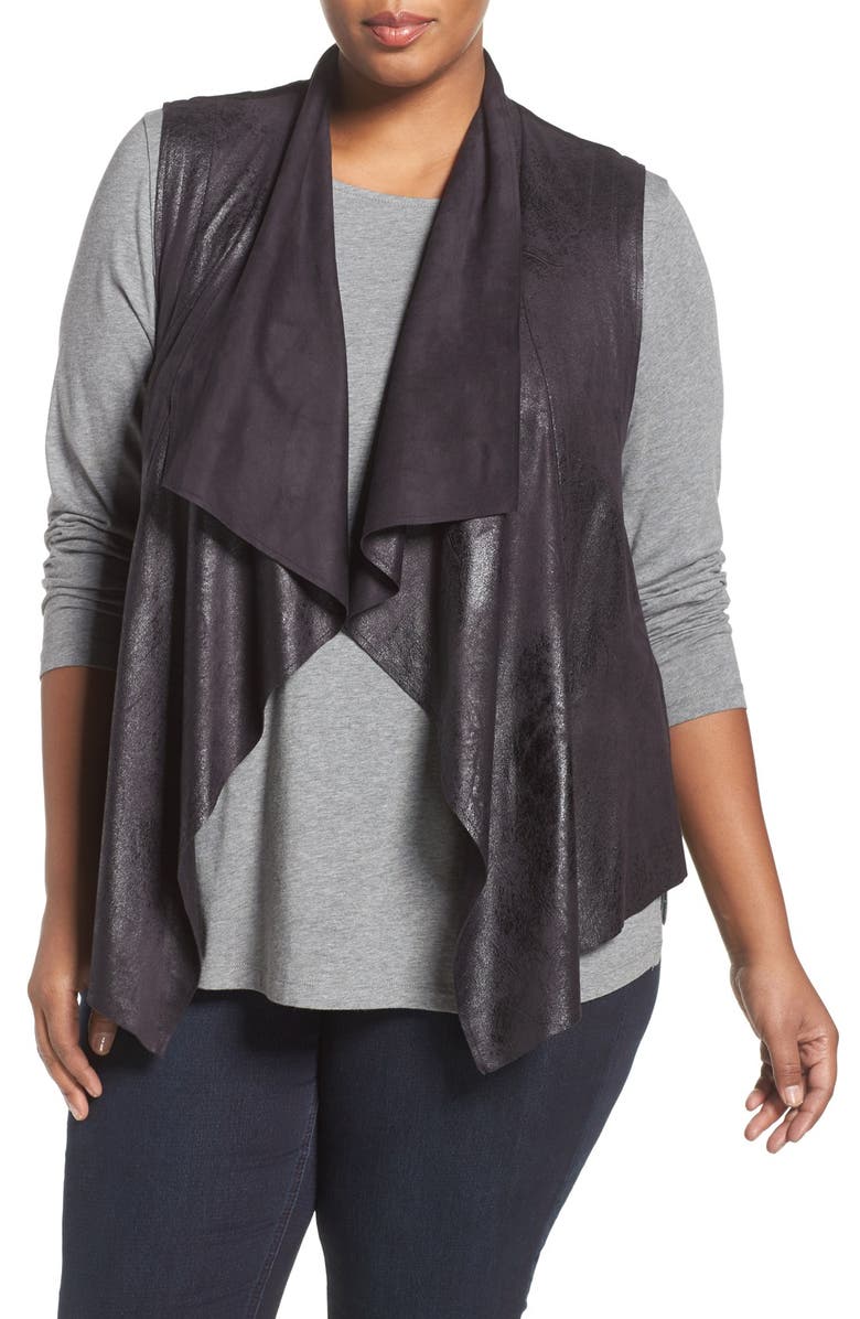 Tart Hudsen Shimmer Faux Suede Vest, Main, color, 