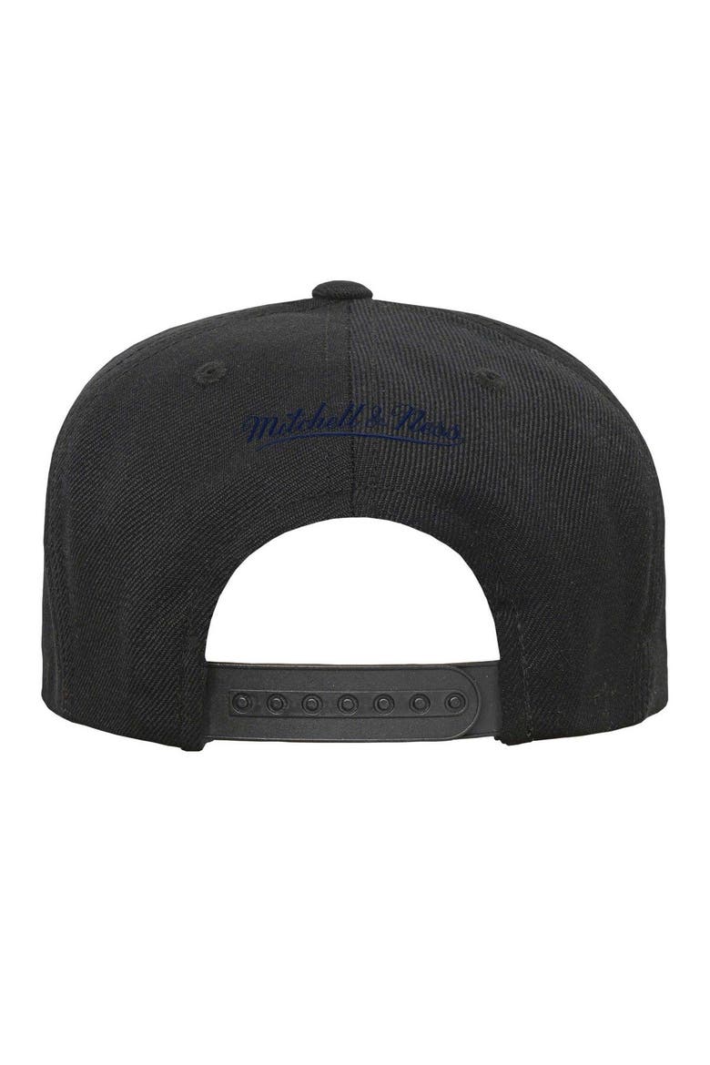 Youth Mitchell & Ness Black New Jersey Nets Team Script Snapback Hat, Alternate, color, Black