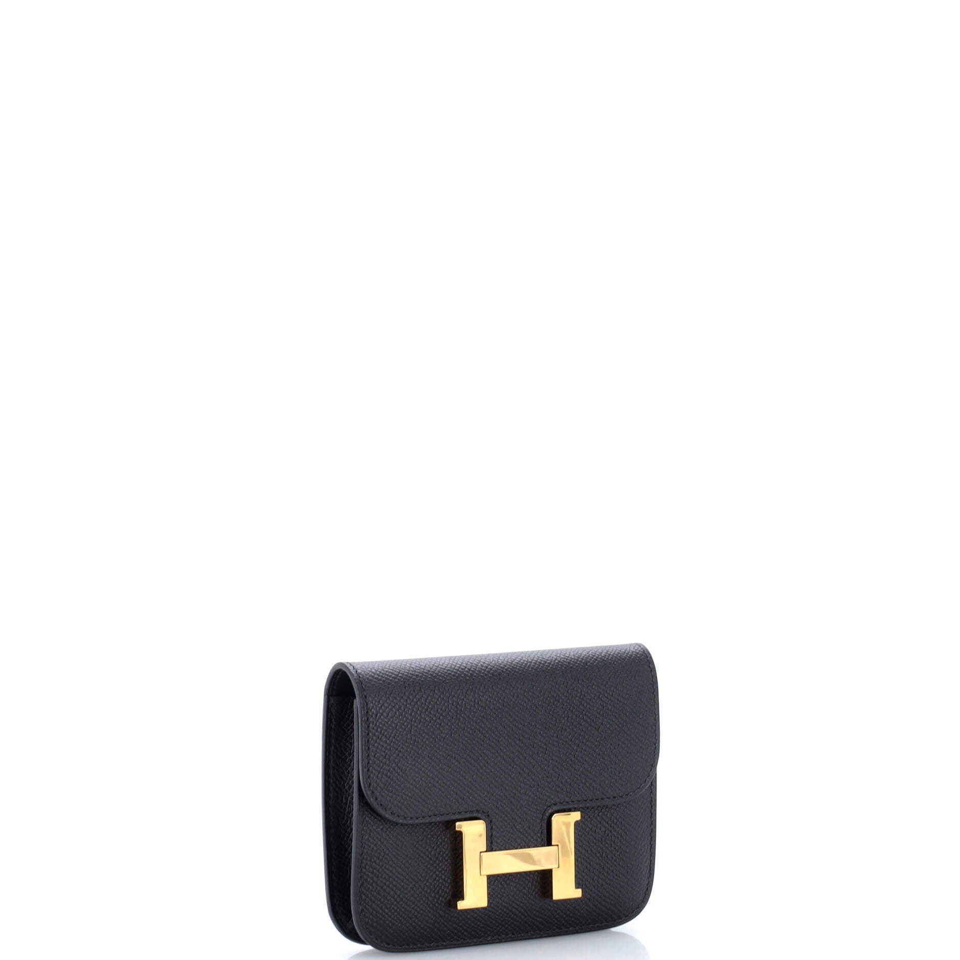 Pre-Owned Hermes Constance Slim Wallet Epsom, Alternate, color, 