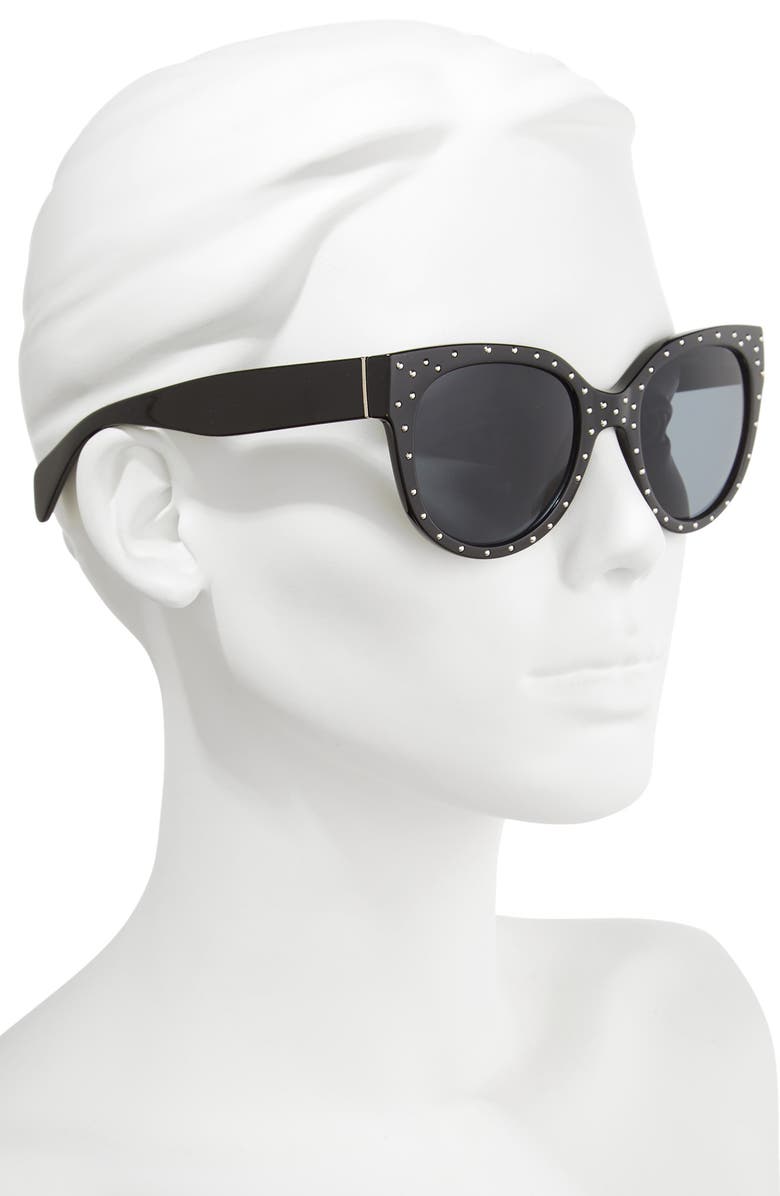 Circus NY by Sam Edelman Circus by Sam Edelman 53mm Studded Cat Eye Sunglasses, Alternate, color, 