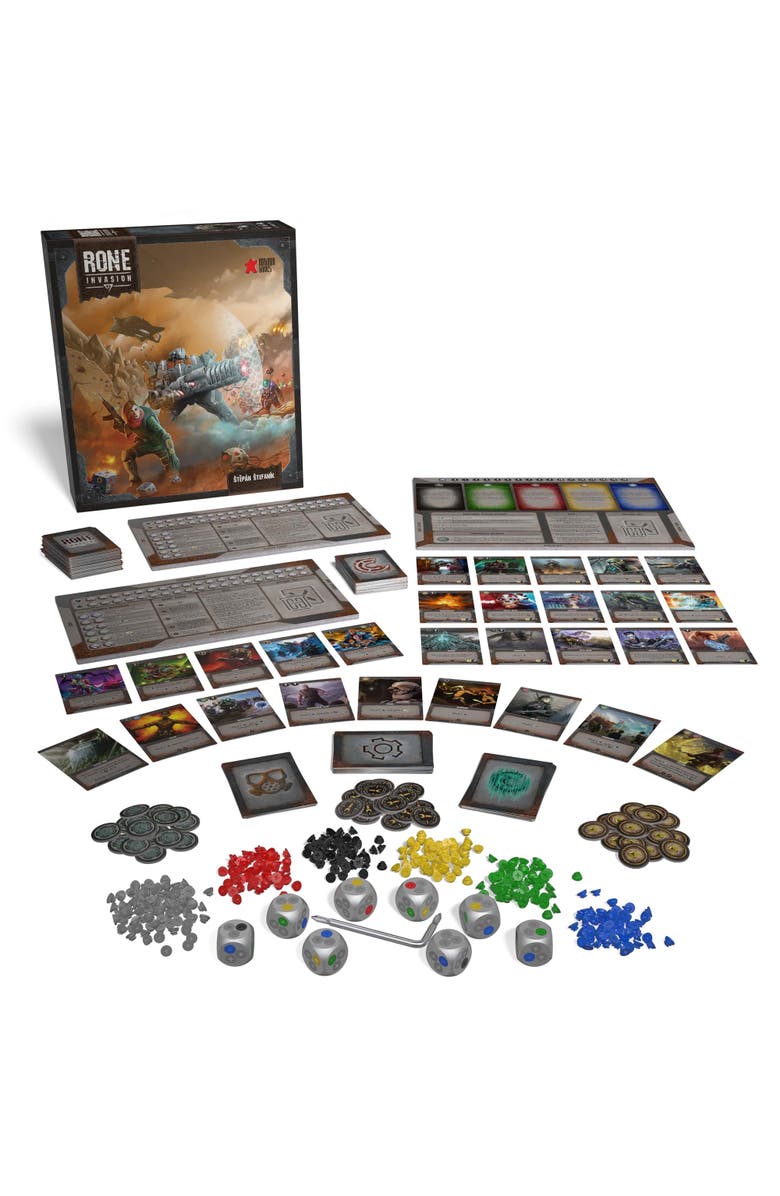 Bonjour Games Rone, Invasion Deck Building & Dice Crafting Board Game, Alternate, color, 
