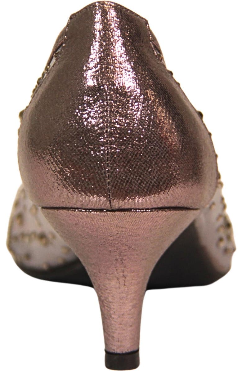 LADY COUTURE Rhinestone Kitten Heel Pump, Alternate, color, Pewter