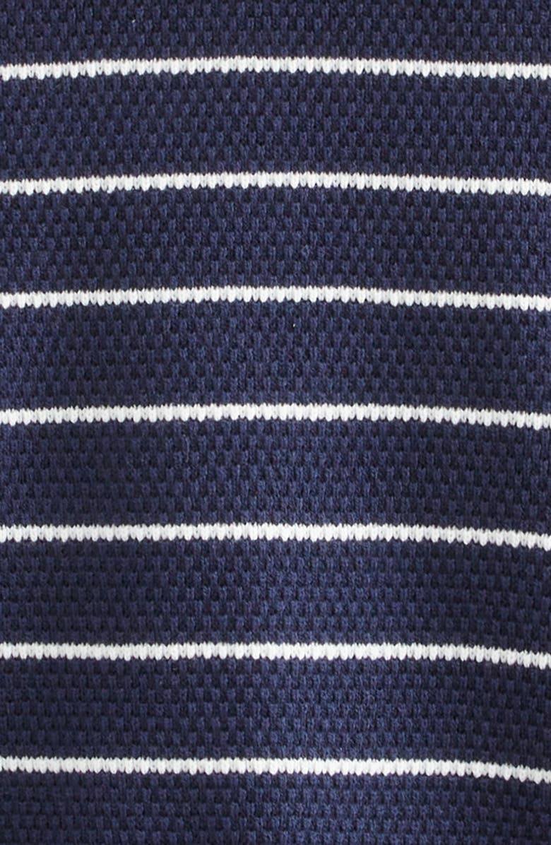 Nordstrom Kids' Hooded Henley Sweater, Alternate, color, Navy- Ivory Legacy Stripe
