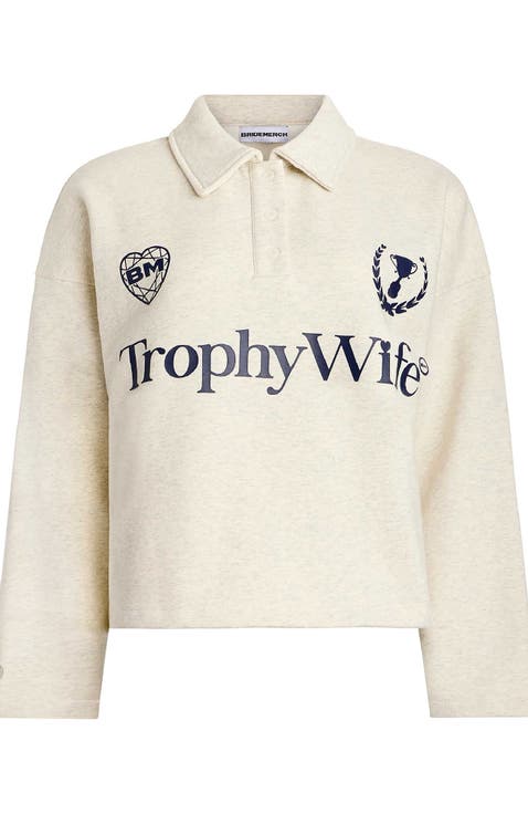 Trophy Wife LS Fleece Boxy Rugby