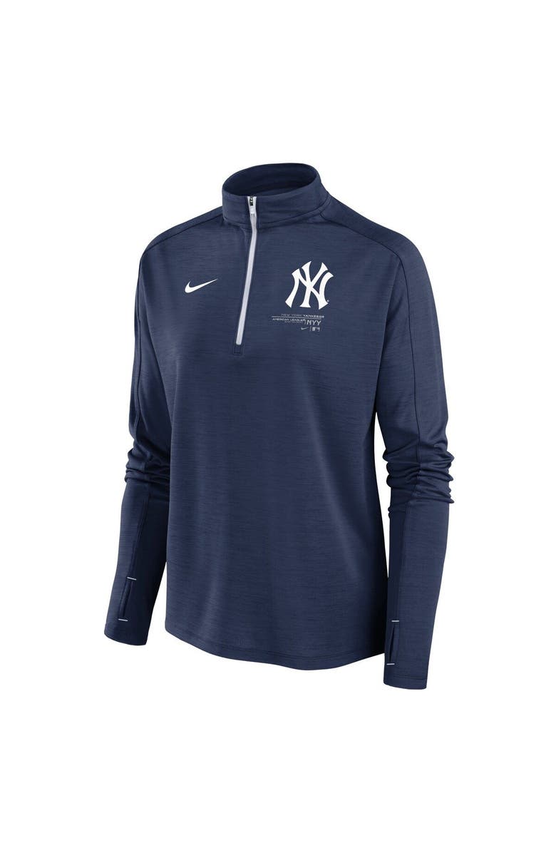 Nike Women's Nike Navy New York Yankees Pacer Quarter-Zip Top, Alternate, color, 