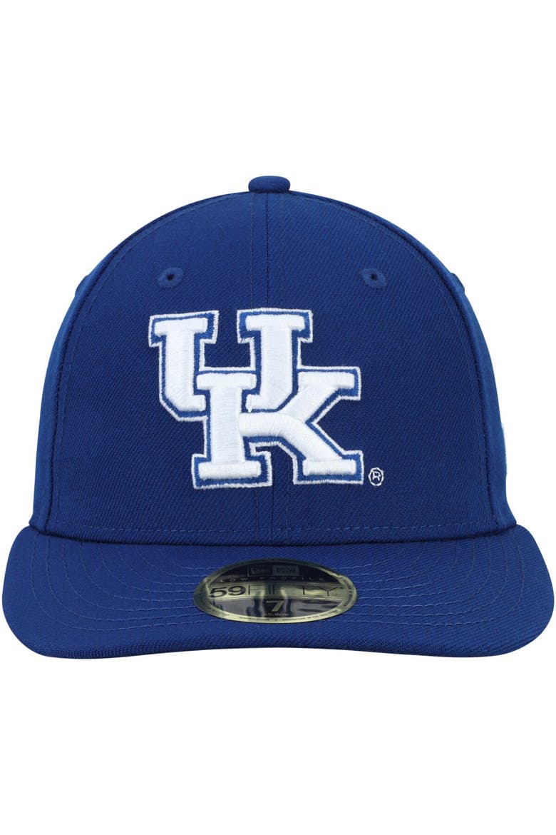 Men's New Era Royal Kentucky Wildcats Basic Low Profile 59FIFTY Fitted Hat, Alternate, color, Royal