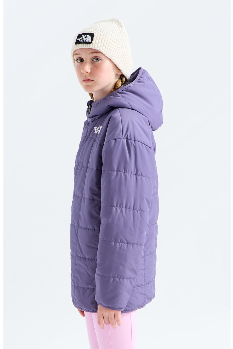 Kids' Shasta Water Repellent Reversible Hooded Jacket, Alternate, color, GROUNDED PLUM
