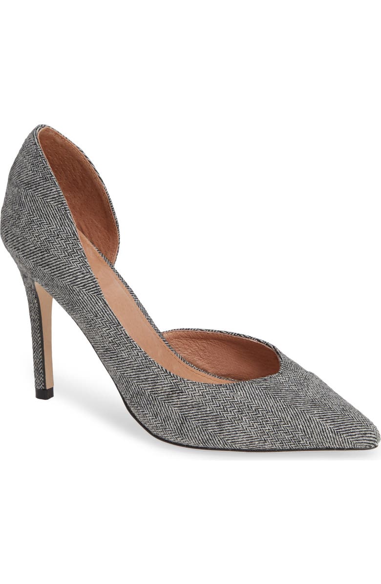 Halogen<sup>®</sup> Autumn Pump, Main, color, Grey Herringbone Fabric