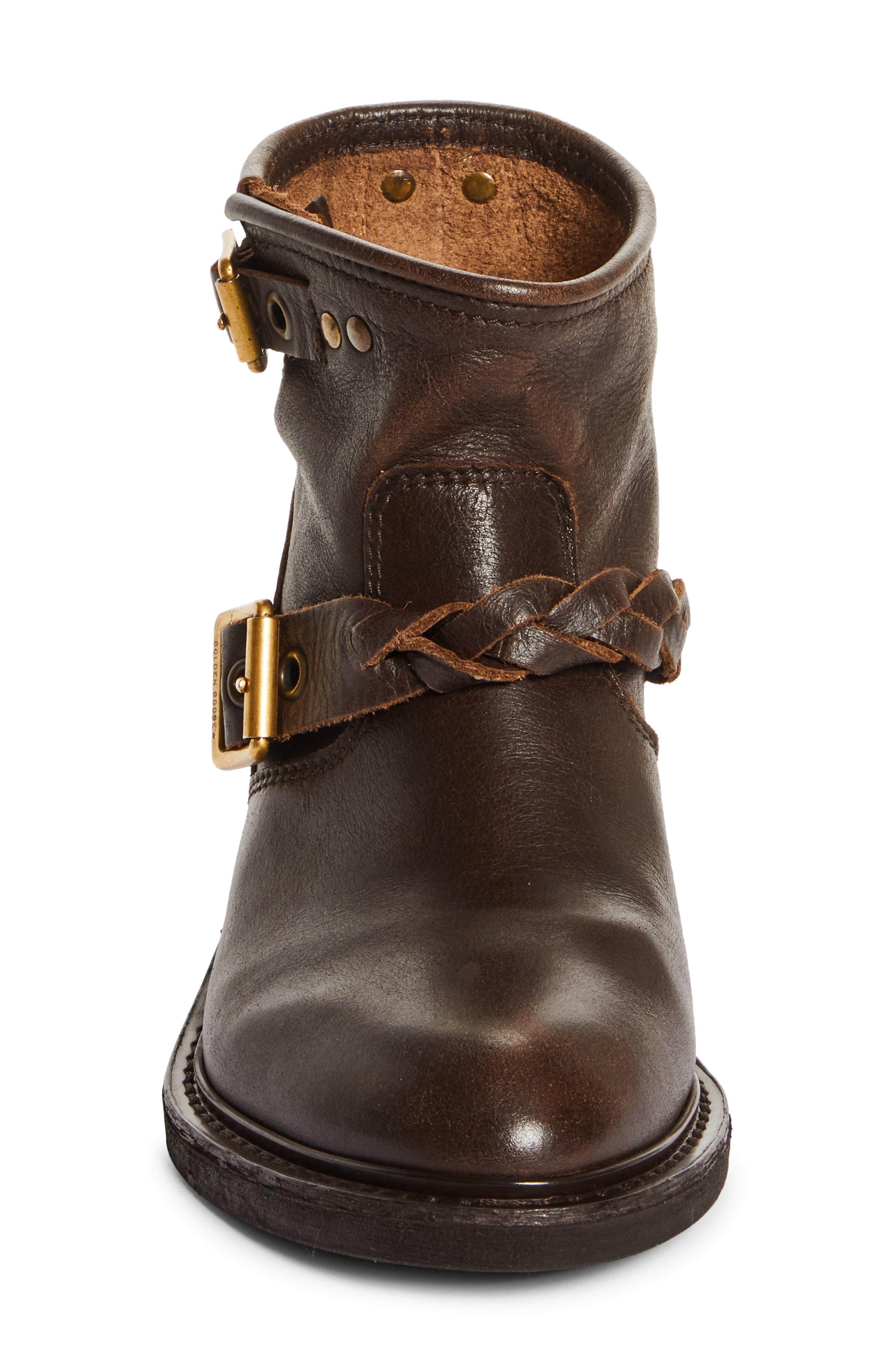 Golden Goose Biker Harness Low Boot, Alternate, color, Dark Brown