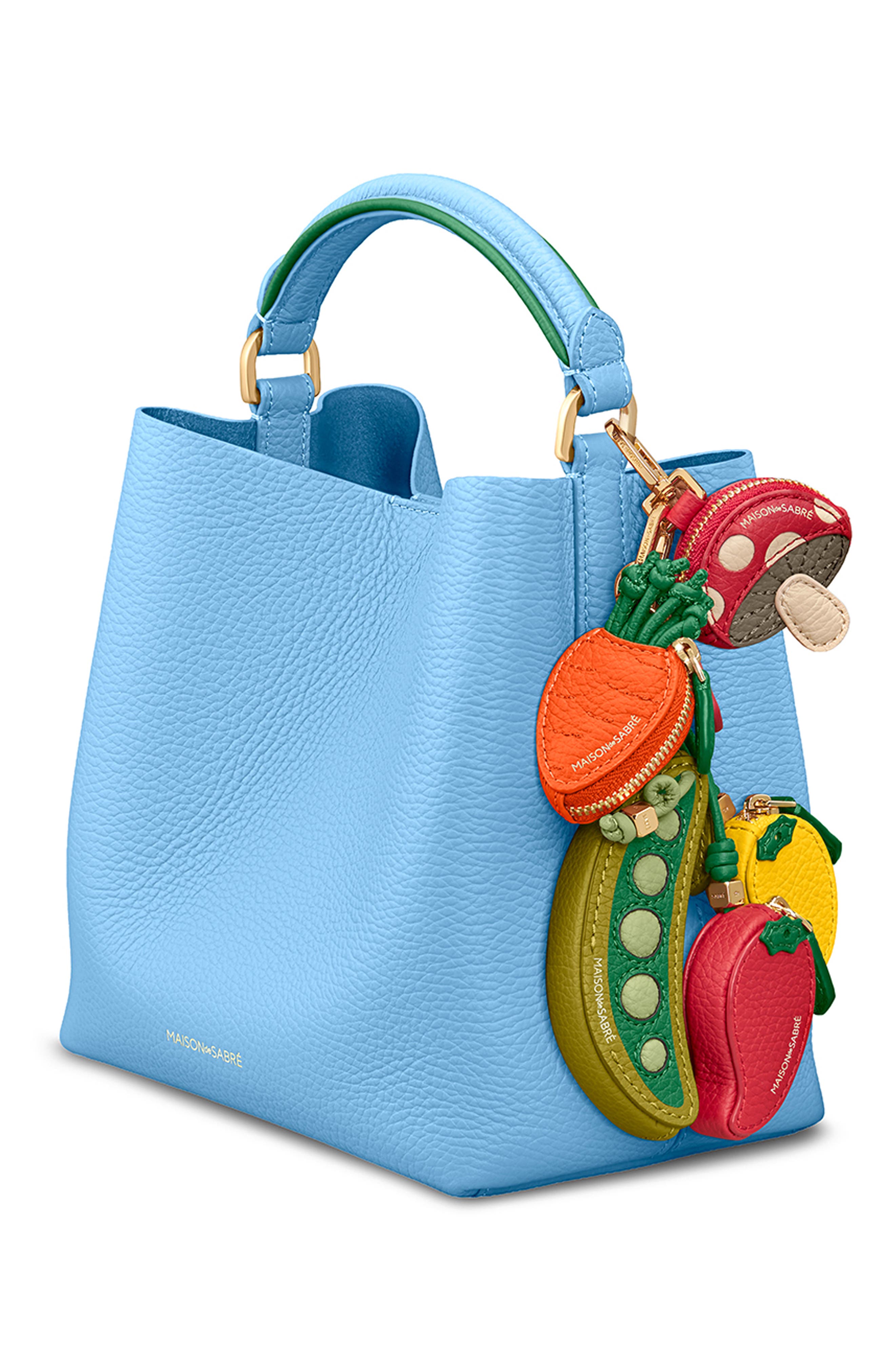 The Mini Bucket Bag, Alternate, color, Sky Emerald
