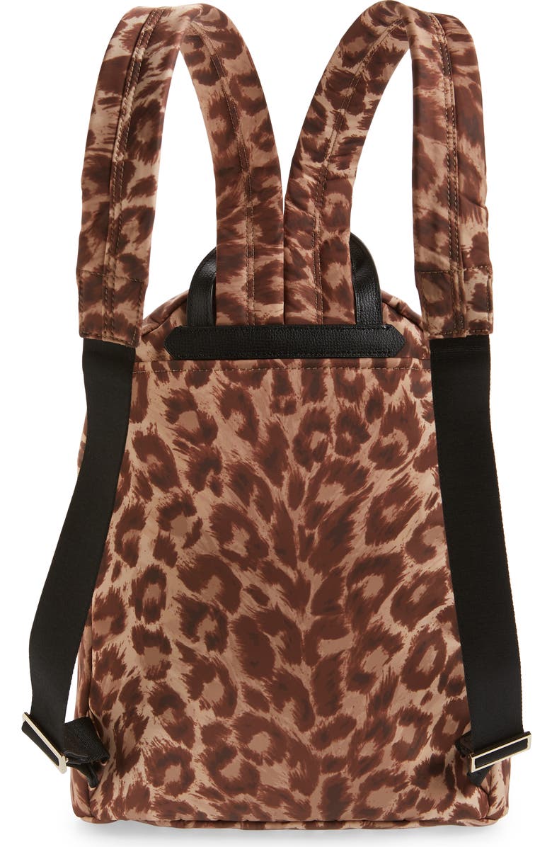 Kate Spade New York large taylor leopard nylon backpack, Alternate, color,