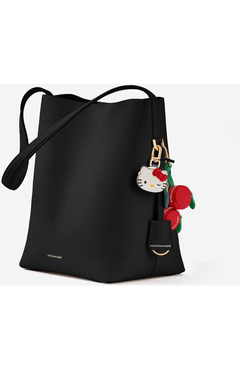 MAISON de SABRÉ The Bucket Soft Tote, Alternate, color, Rouge Noir