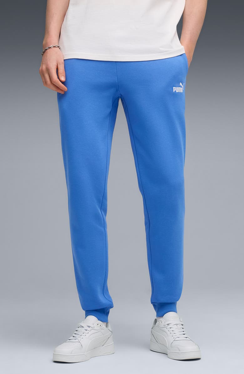 PUMA Essential No. 1 Logo Sweatpants, Alternate, color, Mountain Blue