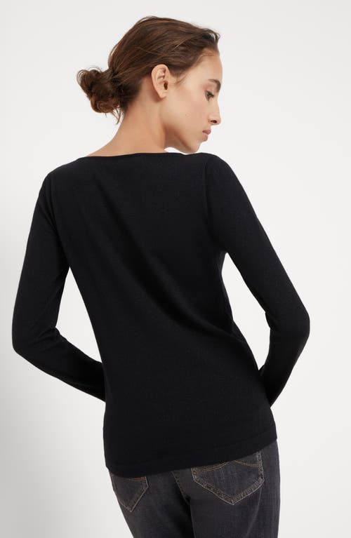 Brunello Cucinelli Sparkling Sweater In Black