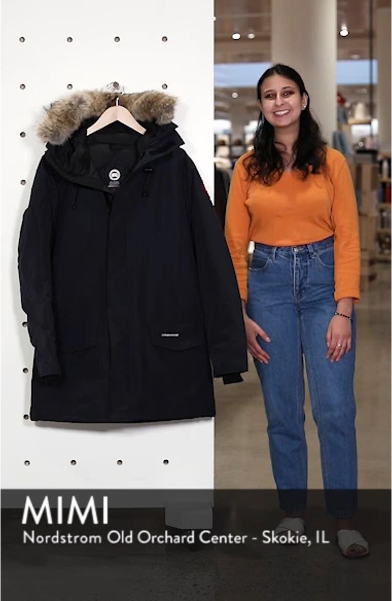 Langford Slim Fit Down Parka with Genuine Coyote Fur Trim, sales video thumbnail