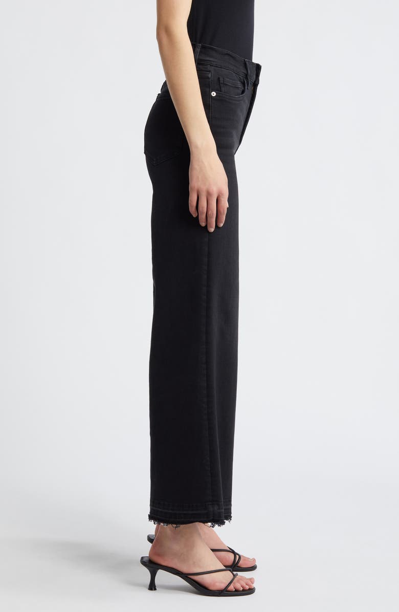 FRAME Le Palazzo Raw Hem Crop Wide Leg Jeans, Alternate, color,