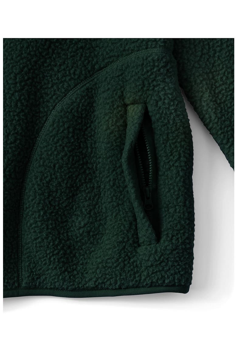 Plus Size Print Half Zip Cozy High Pile Fleece Pullover, Alternate, color, Woodland Forest