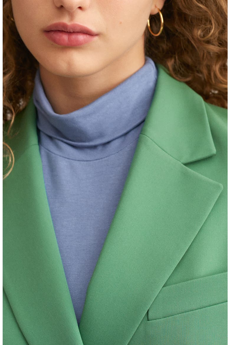 Double Breasted Blazer, Alternate, color, GREEN