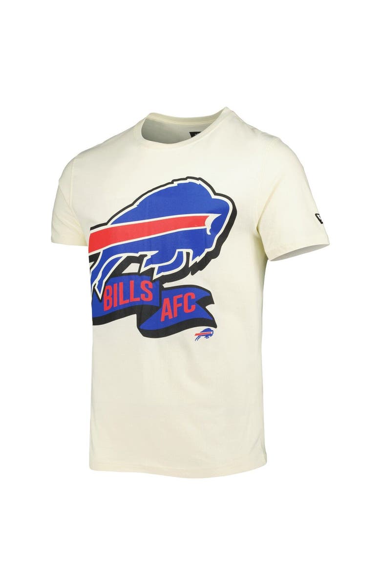 New Era Men's New Era Cream Buffalo Bills Sideline Chrome T-Shirt, Alternate, color, 
