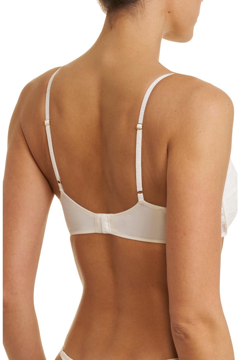 Fleur Padded Underwire Lace Demi Bra, Alternate, color, Frosted Pearl