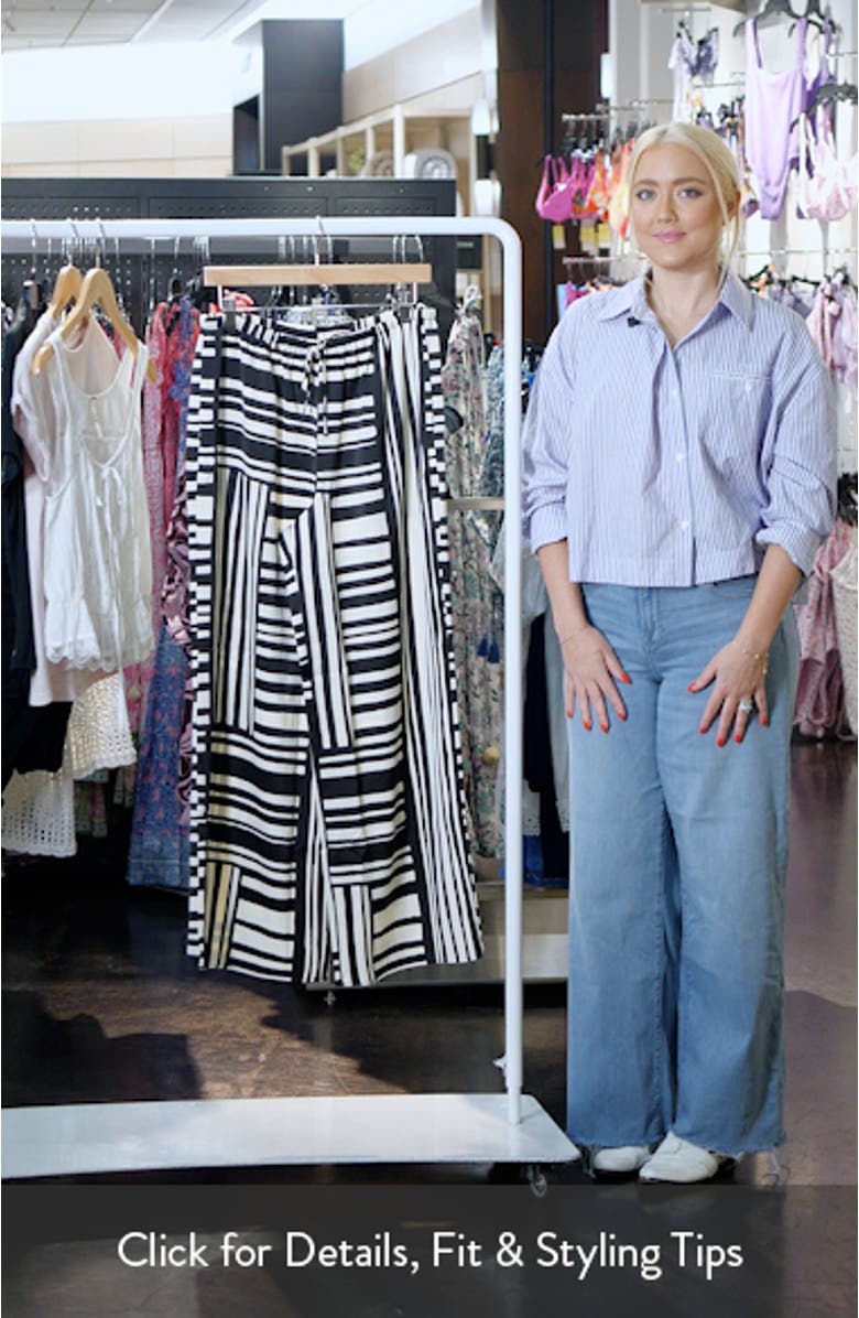 Tie Waist Wide Leg Satin Trousers, sales video thumbnail