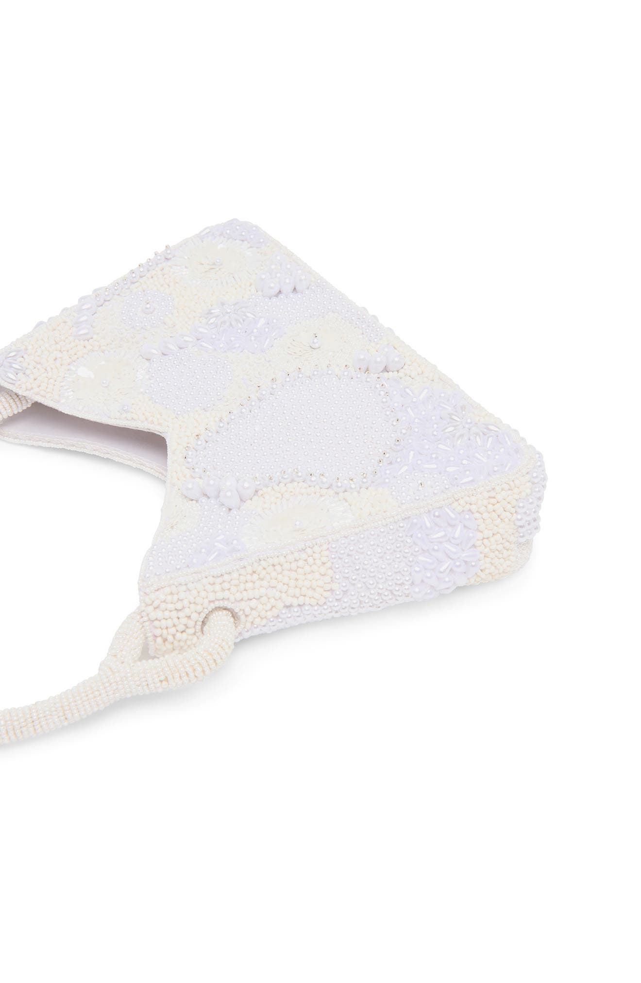 Amelia Beaded Top Handle Bag, Alternate, color, PEARL