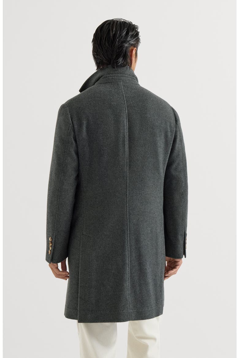 Lightweight water-resistant cashmere coat with double vents, Alternate, color, Lead