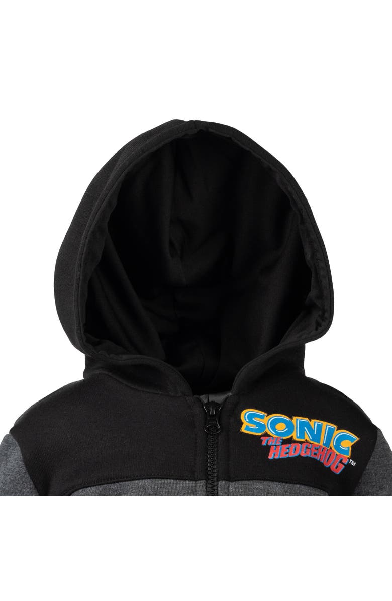 SEGA Half Zip Hoodie, Alternate, color, Black / Grey
