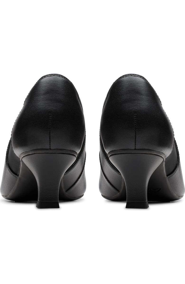 Clarks<sup>®</sup> Kepley Cora Pointed Toe Pump, Alternate, color, Black Leather