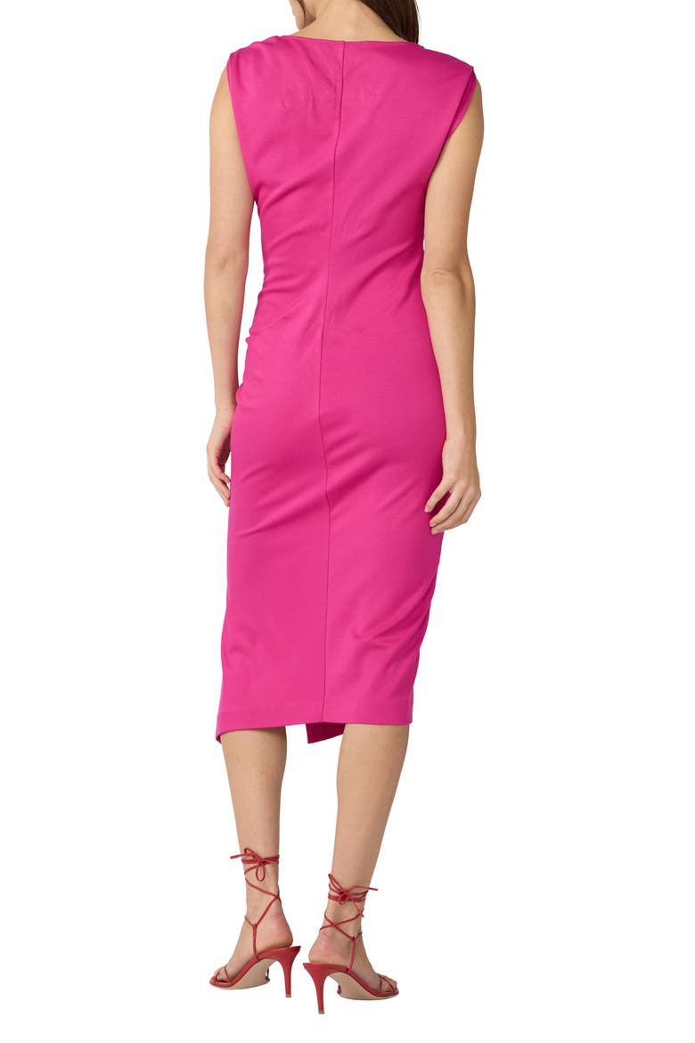 Andie Jersey Midi Dress, Alternate, color, INDIAN PINK