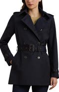 Lauren Ralph Lauren Short Double Breasted Trench Coat