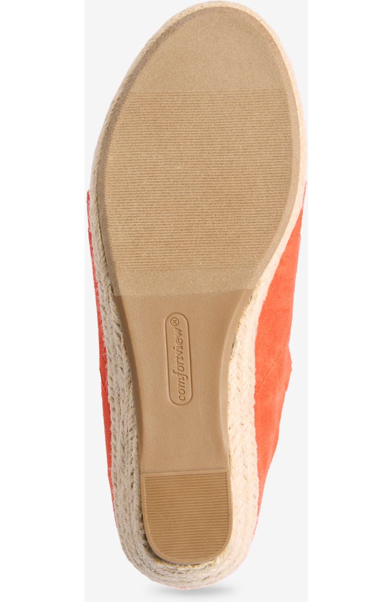 Comfortview The Beckett Espadrille, Alternate, color, Red Orange