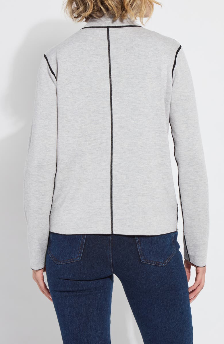 Lysse Reversible Zip Cardigan, Alternate, color, Black