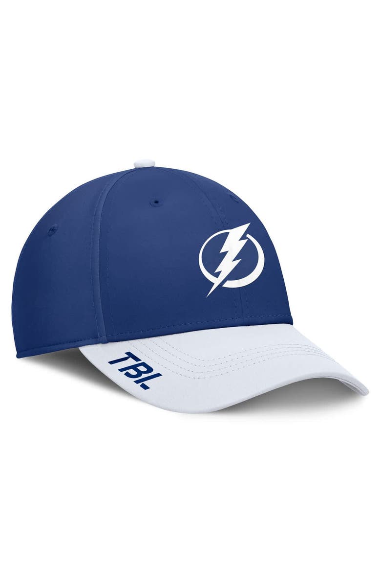 FANATICS Men's Fanatics Blue/White Tampa Bay Lightning Authentic Pro Rink Flex Hat, Main, color, 